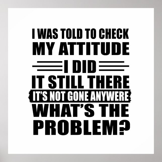 lustige sarkastische introvertierte Redewendungen Poster (Vorne)