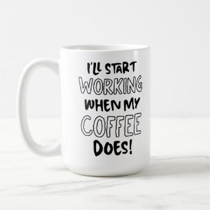 Lustige sarkastische Kaffee Koffein Büro  Kaffeetasse