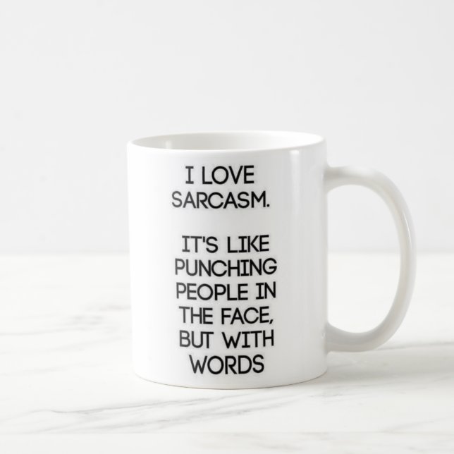 Lustige sarkastische Kaffee-Tasse Kaffeetasse (Rechts)