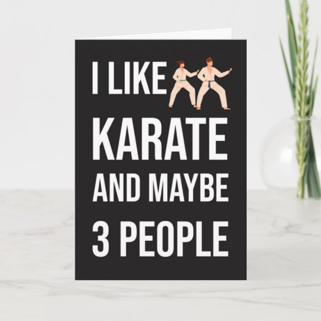 Lustige Sarkastische Karate-Karten Martial Arts Kä Karte (Vorderseite)