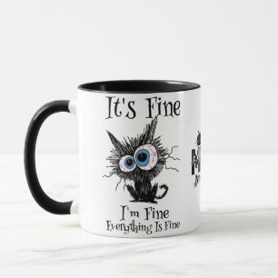Lustige sarkastische Katze Kollegen M Tasse