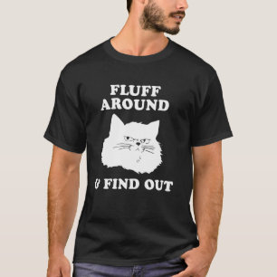 Lustige sarkastische Katzen-Dame-Zitat-Meme-Fluff T-Shirt