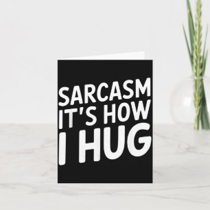 Lustige sarkastische Typografie Humor Zitat Karte