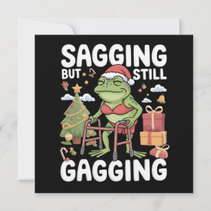 Lustige sarkastische Weihnachten hängend, aber imm