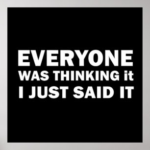 lustige sarkastische Zitate Poster