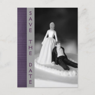 Lustige Save-The-Date-Ankündigungen Ankündigungspostkarte