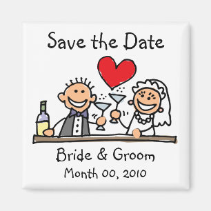 Lustige Save the Date Magneten Magnet