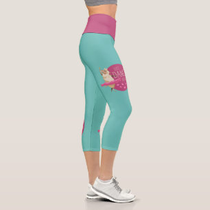 Lustige Schaf-Nachricht - Tanz einfach darüber 1 Capri Leggings
