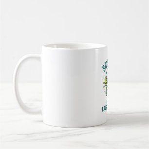 Lustige Schildkröte, die mit sich selbst spricht, Kaffeetasse