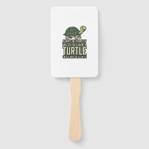 Lustige Schildkröte Sei Selbst Vintage-Shirt-Desig Fächer