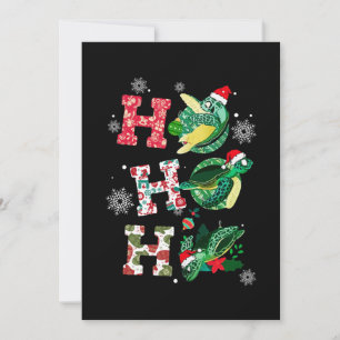 Lustige Schildkröte Weihnachtsliebhaber Feiertagskarte