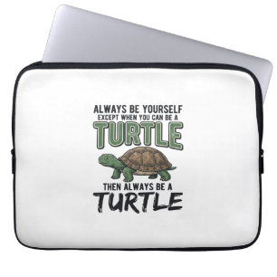 Lustige Schildkröten-Zitat Vintage-Vektordesign_1 Laptopschutzhülle