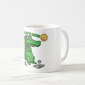 Lustige schlafende Alligator-Kaffee-Cartoon Kaffeetasse