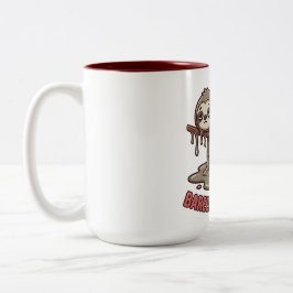 Lustige schlafende Faultier-Schmelz-Kaffeetasse Zweifarbige Tasse