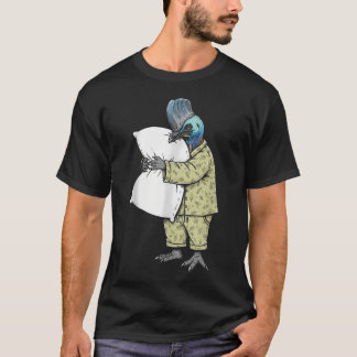 Lustige schlafende Kasuar-Pyjamas Frauen Männer Ki T-Shirt
