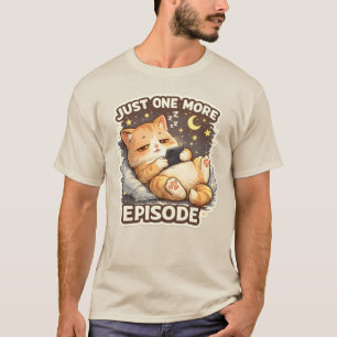 Lustige schlafende Katze nur noch eine Folge Süße T-Shirt