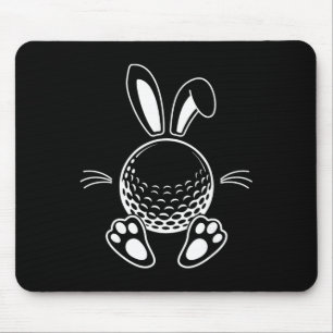 Lustige schlaffe Hasenohren Golf Liebhaber Süße Ka Mousepad