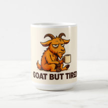 Lustige Schlafmütze-Ziegen-Tasse für Kaffeeliebhab