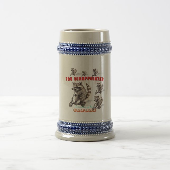 lustige Schläger, zu enttäuscht nach Kanada Bierglas (Mittel)