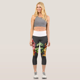 Lustige schmelzende Eiscreme-Truppe Kawaii Charakt Capri Leggings