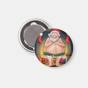 Lustige schmutzige Weihnachtsmann-Weihnachtskollek Magnet
