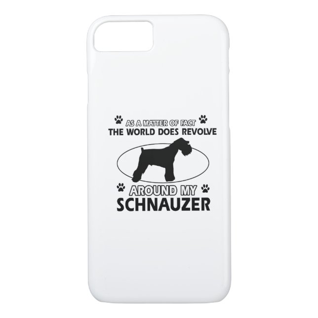 lustige SCHNAUZER-Entwürfe Case-Mate iPhone Hülle (Rückseite)