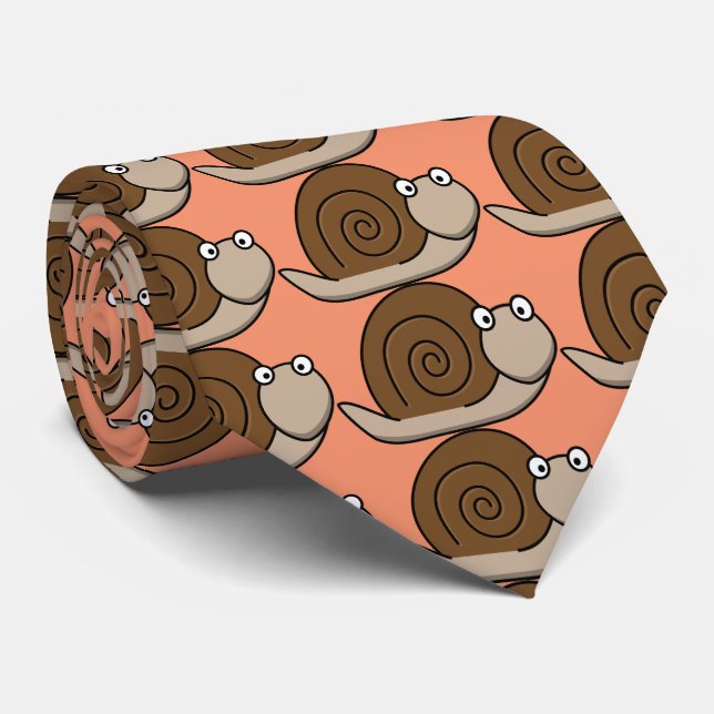 lustige Schnecke Krawatte (Gerollt)