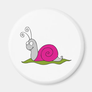 lustige Schnecke Magnet