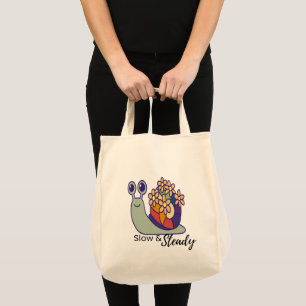 Lustige Schnecken-Leinwand-Tasche - Wiederverwendb Tragetasche