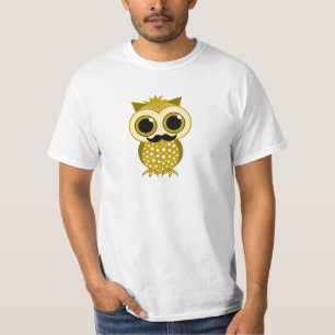 lustige Schnurrbarteule T-Shirt