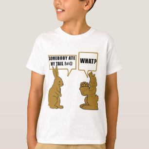 Lustige Schokoladen-Osterhasen-Kinder T-Shirt