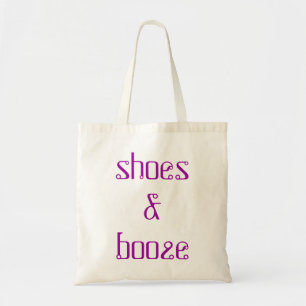 lustige "Schuhe u. Schnäpse" bachelorette Tragetasche