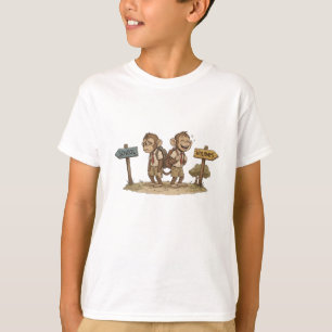 Lustige Schule vs. Ferien Affen Süß Zurück zur Sch T-Shirt