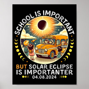 Lustige Schule Wichtiger Sonnenfinsternis Importan Poster