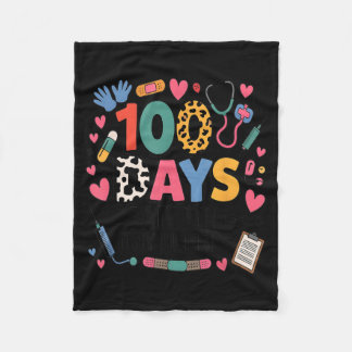 Lustige Schulkrankenschwester 100 Tage Flickschust Fleecedecke