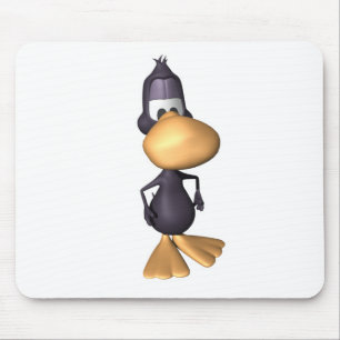 lustige schwarze Ente Mousepad