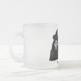 lustige, schwarze Hexen beängstigende, spukhafte H Mattglastasse