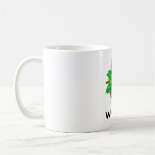 Lustige schwarze Katze, Frohe Weihnachten Katze Pr Kaffeetasse