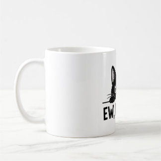 Lustige schwarze Katze "Igitt, Leute." Kaffeetasse