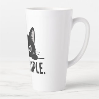 Lustige schwarze Katze "Igitt, Leute." Kaffeetasse Milchtasse