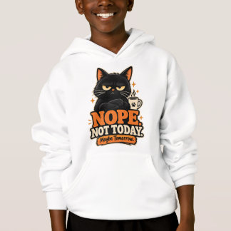Lustige schwarze Katze Nein, heute nicht Vielleich Hoodie