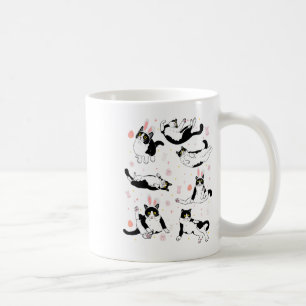 Lustige schwarze Katze Osterei Frohe Ostern Hase T Kaffeetasse