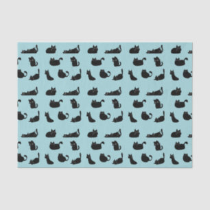 Lustige schwarze Katzen Seidenpapier