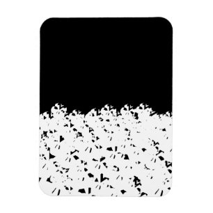 Lustige schwarze weiße gruselige Schädel Stapel sa Magnet
