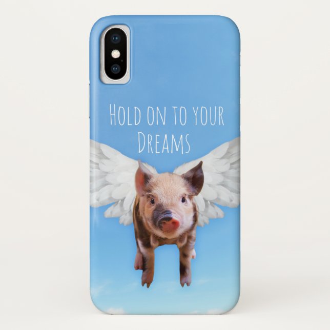 Lustige Schweine konnten fliegen Case-Mate iPhone Hülle (Rückseite)