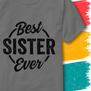 Lustige Schwester Retro Vintage Zitat Beste Schwes T-Shirt