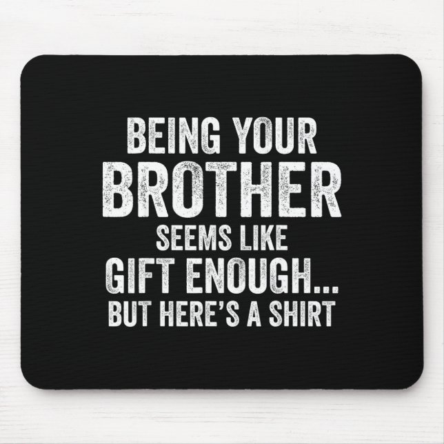 Lustige Schwester Sarkastischer Geschwister Humor  Mousepad (Vorne)