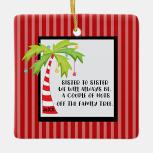 Lustige Schwester zur Keramikornament