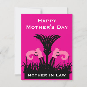 Lustige Schwiegermutter  Mitteilungskarte