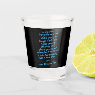 Lustige Schwiegertochter an meine liebe Schwiegert Schnapsglas